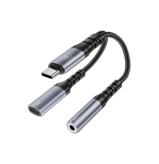 ADAPTADOR USB-C A 3.5MM CON POWER DELIVERY