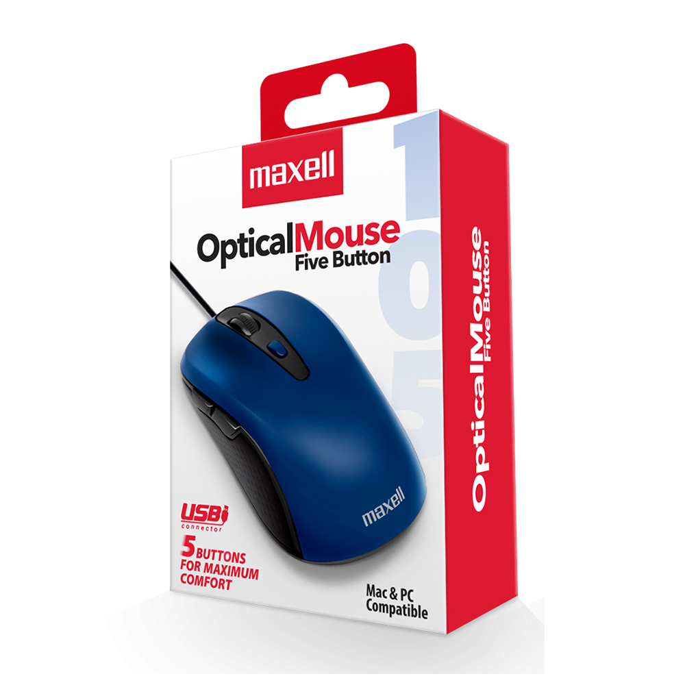 Mouse Alambrico 5 Botones MOWR-105