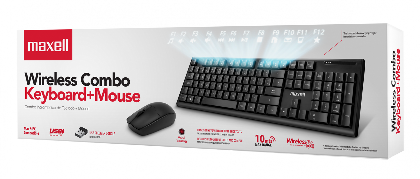 COMBO TECLADO Y MOUSE INALAMBRICO WKBC-200
