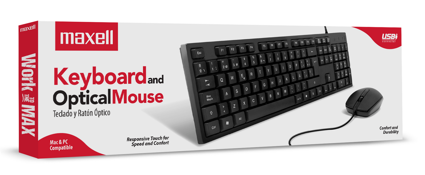 WRKBC-10 WIRED KEYBOARD COMBO WITH MOUSE