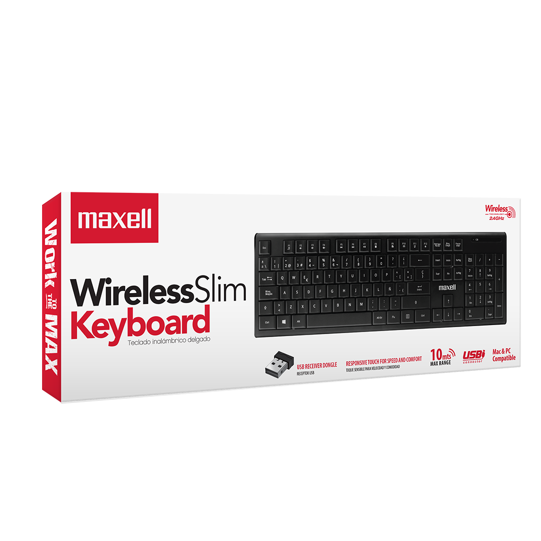 WKB-20 WIRELESS SLIM KEYBOARD 2.4GHZ