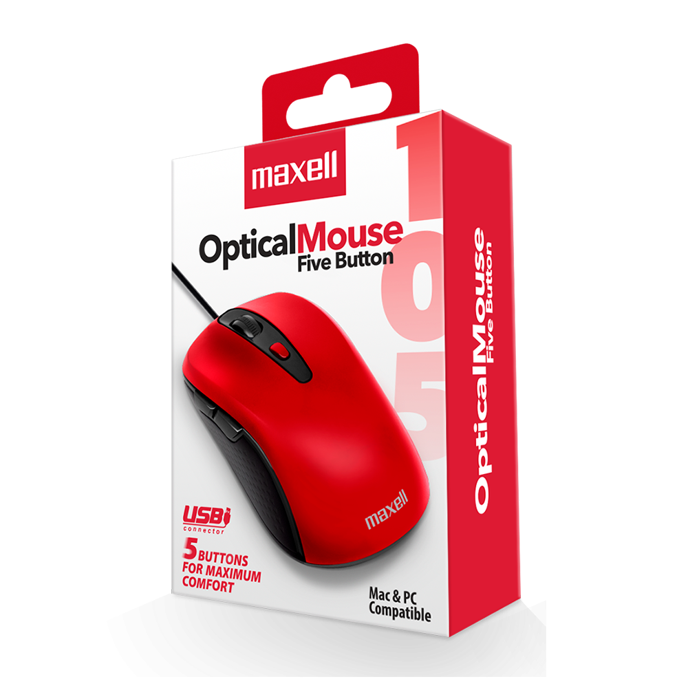 Mouse Alambrico 5 Botones MOWR-105