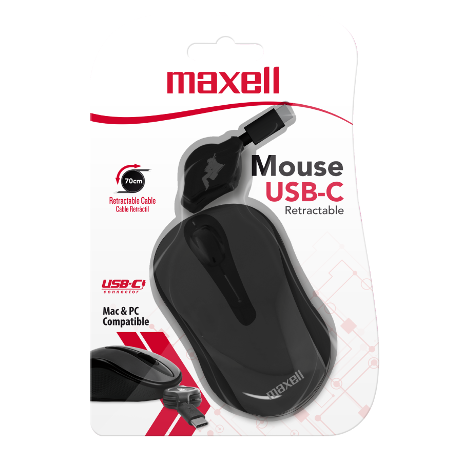 MOUSE RETRACTIBLE USB C