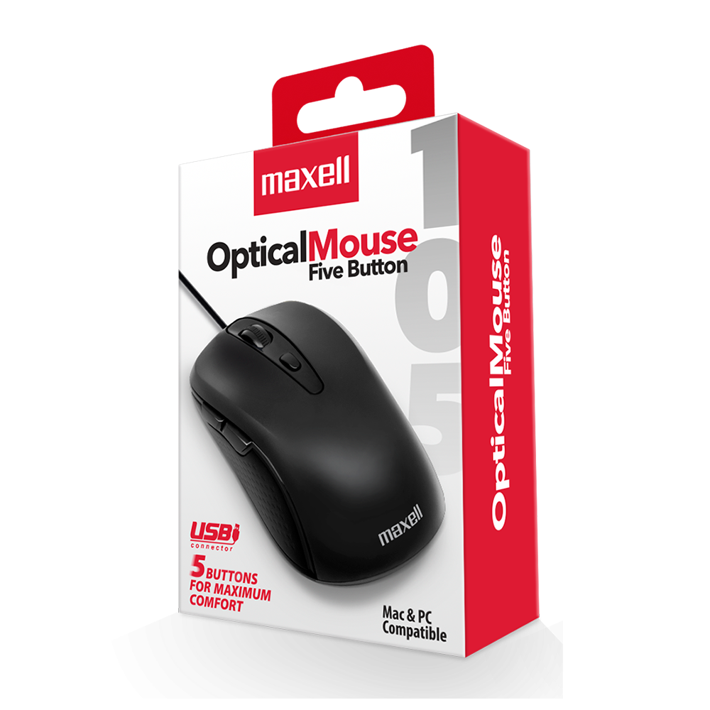 Mouse Alambrico 5 Botones MOWR-105