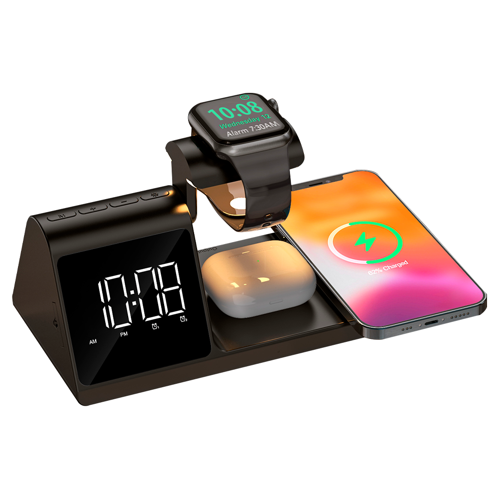 RELOJ ALAMBRA CON CARGADOR 5 EN 1