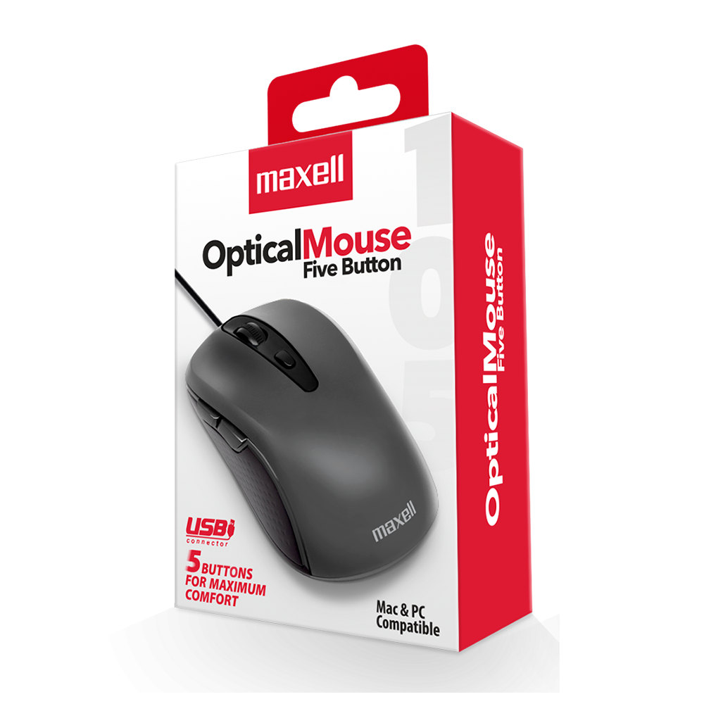 Mouse Alambrico 5 Botones MOWR-105