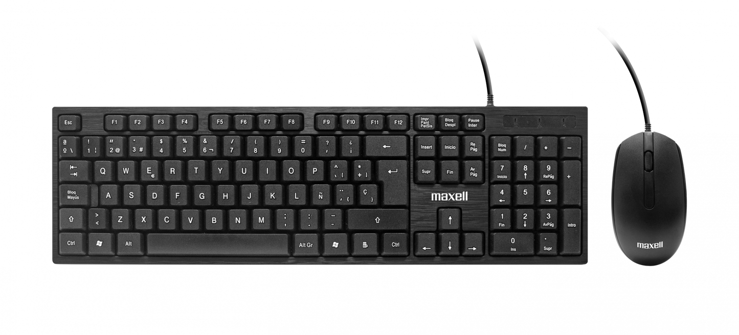 WRKBC-10 WIRED KEYBOARD COMBO WITH MOUSE