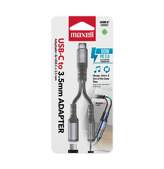ADAPTADOR USB-C A 3.5MM CON POWER DELIVERY