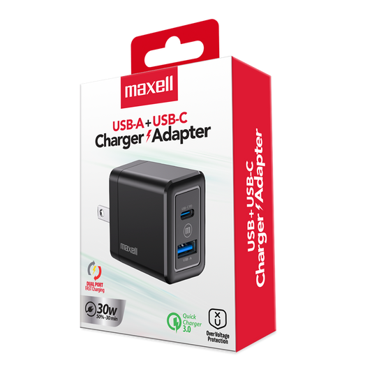 WALL CHARGER PD 2 PORT USB C + USB A